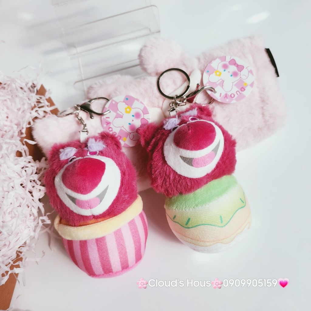 Móc Khóa Gấu Bông Lotso Cosplay Dễ Thương