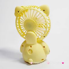 Mini Fan - Quạt Cầm Tay - Để Bàn Hello Kitty Ngồi (nhiều màu)