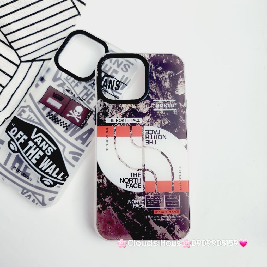Case Ốp điện thoại iPhone Nhám Vans & The North Face iPhone X/Xs/XSM/11/12/13/14/15/Plus/Pro/Promax