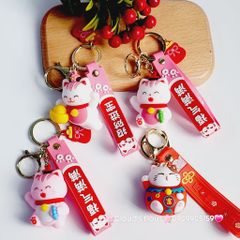 Móc Khóa Mèo May Mắn dễ thương vui vẻ - TẾT
