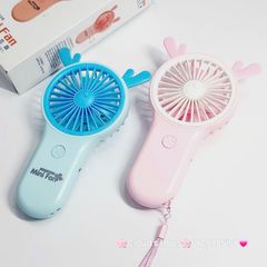 Mini Fan - Quạt Cầm Tay nhiều mẫu Sừng Siêu Kute ( nhiều màu)
