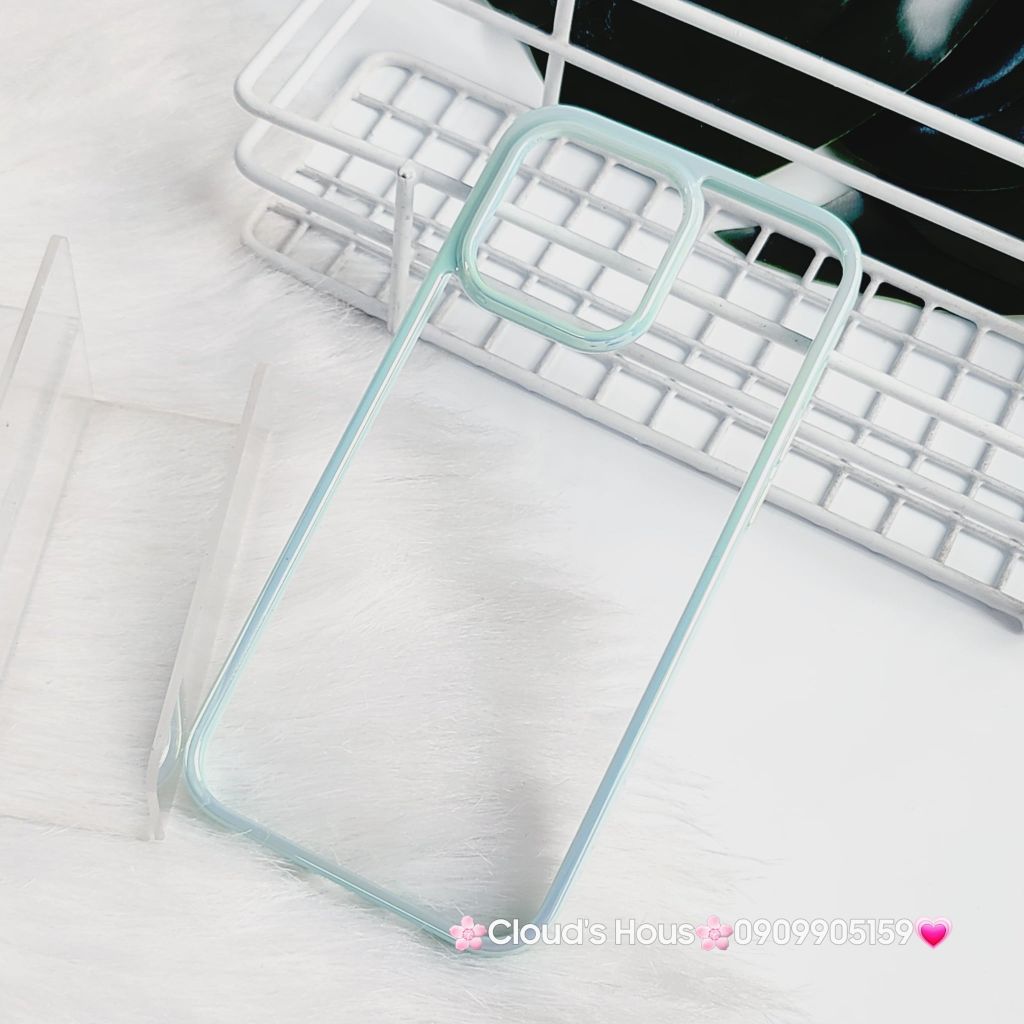 Case Ốp điện thoại iPhone X&M Trong viền hologram bóng iPhone 14Promax/ 15Promax (5 mẫu)