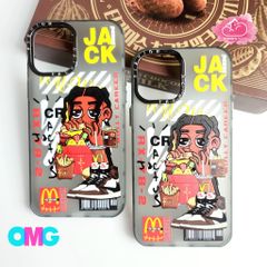 Case Ốp điện thoại iPhone Jack ngầu nhám viền cam fashion titan iPhone 11/12/13/14/Pro/Promax