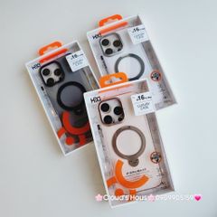 Case Ốp điện thoại iPhone HD CASE CHỐNG DỰNG LƯNG NHÁM CAMERA Magsafe Trong Chống Shock iPhone 16Promax(LUXURY CASE)