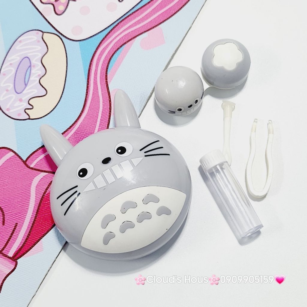 Hộp Đựng Contact Lens Hello Kitty, Totoro, Doraemon Siêu Kute