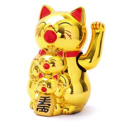 Mèo Thần Tài mẹ cõng con mang may mắn đến mọi nhà