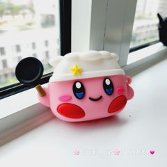 Cover Case Vỏ bảo vệ Airpod Su dẻo Thỏ Kirby Hồng Su dẻo Airpod 1/2/3/Pro/Pro2