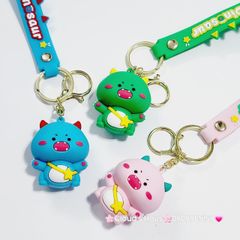 Móc Khóa Khủng Long Đeo Giỏ Kute Dinosaur