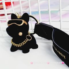 MÓC KHÓA Chó BULLDOG Đeo Kính Cool Ngầu