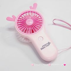 Mini Fan - Quạt Cầm Tay nhiều mẫu Sừng Siêu Kute ( nhiều màu)