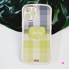 Case ốp điện thoại iPhone Nhám da Chống shock Tim one day Toxy form tròn iPhone 11/12/13/Pro/Promax