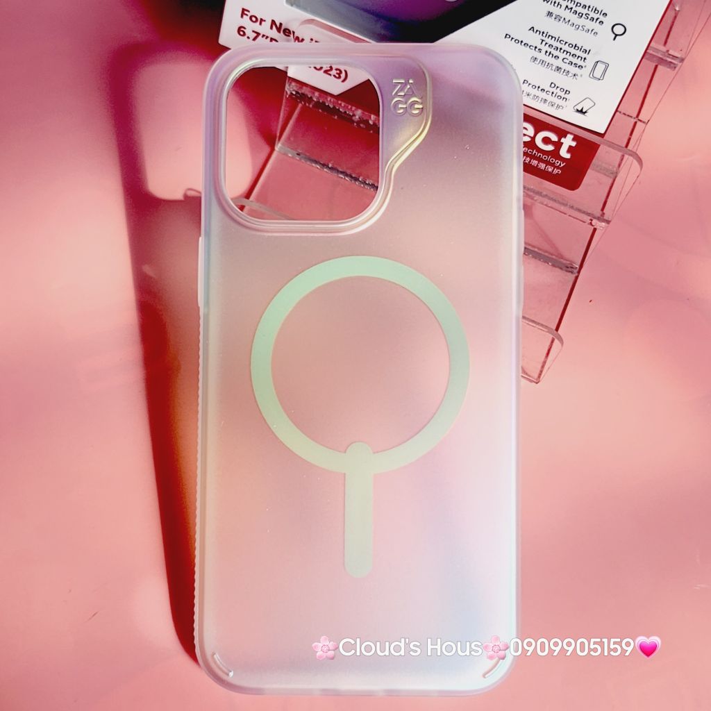Case Ốp điện thoại iPhone ZAGG Chính hãng Trong Magsafe iPhone 15Promax