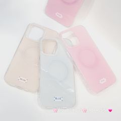 Case Ốp điện thoại iPhone Trong Crytal Magsafe Hồng Pastel Case iPhone 12/13/14/15/16/Pro/Promax