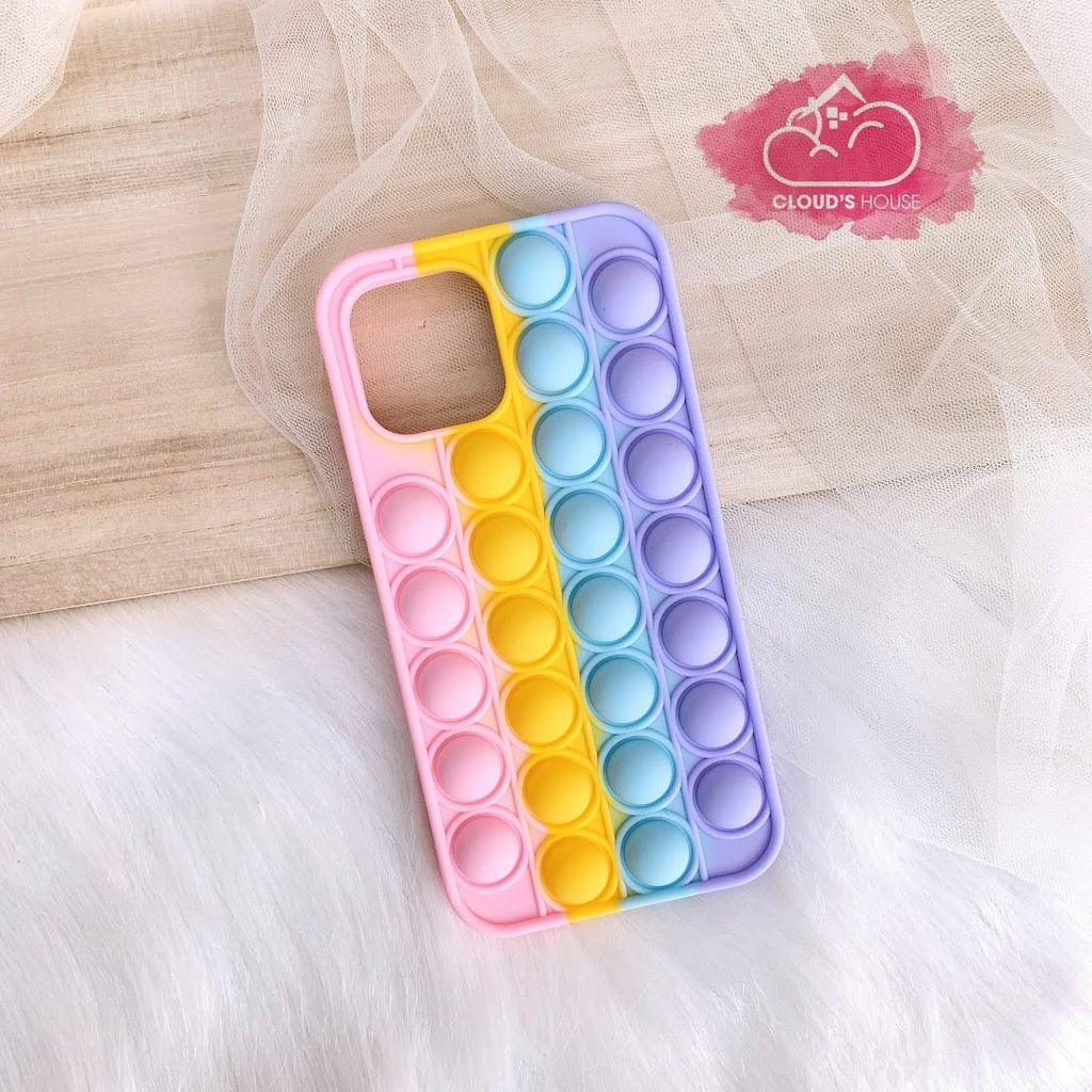 Case Ốp điện thoại iPhone Su dẻo Pop It Color iPhone 7+/XSM/11/12/Pro/Promax