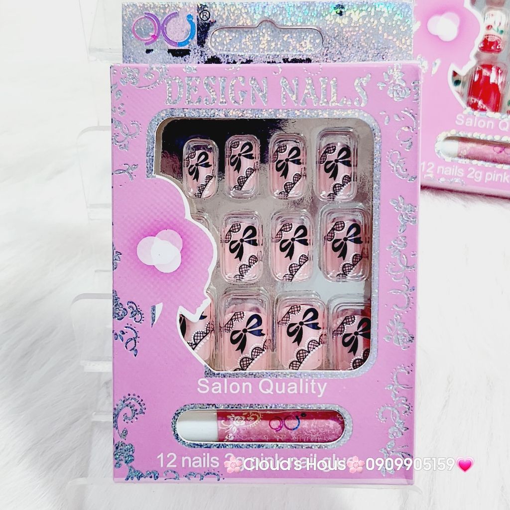 Bộ Móng Giả 12 móng nhiều mẫu -Nail