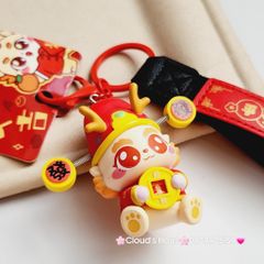 Móc Khóa Lân Cầm Đồng Tiền TẾT