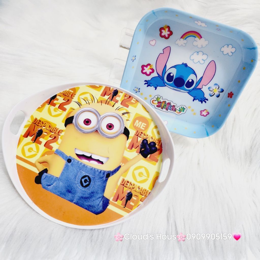 Dĩa Ăn Minions & Stitch Cho bé