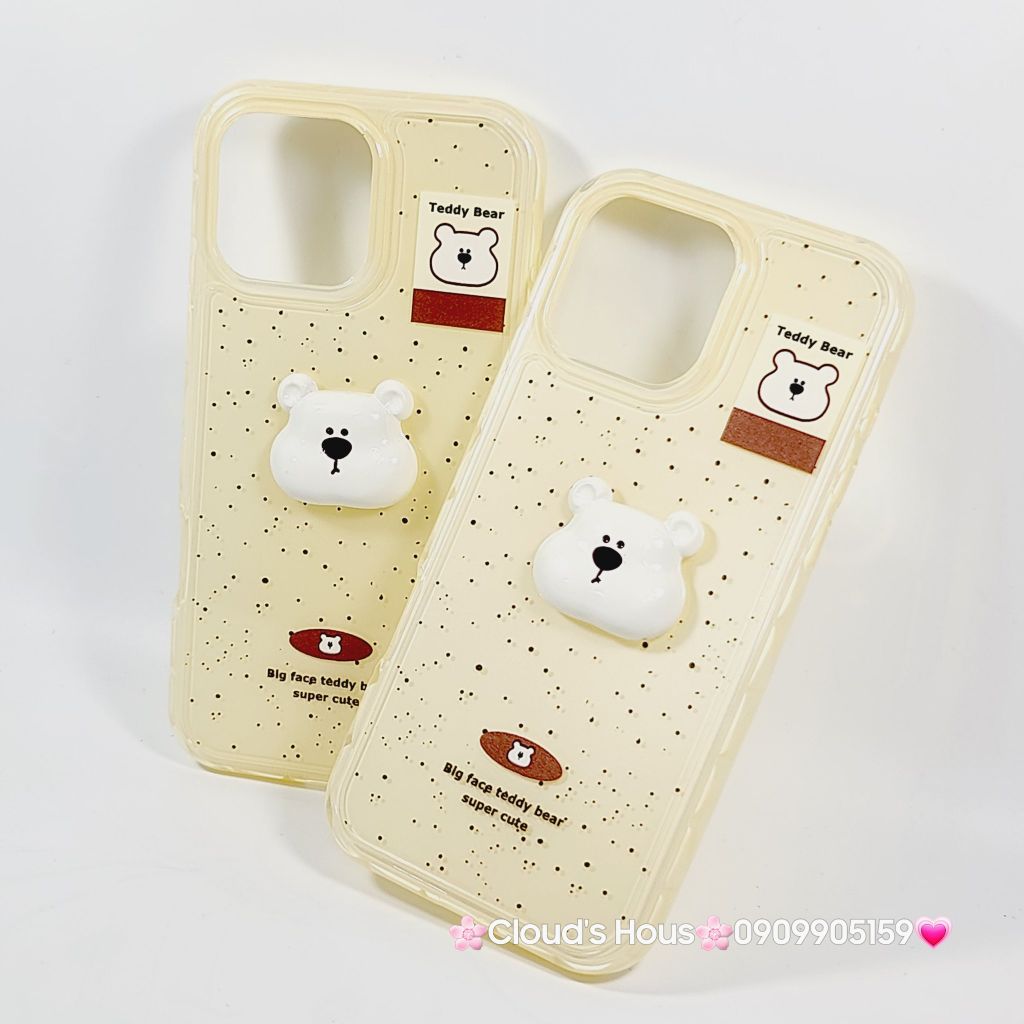 Case Ốp điện thoại iPhone icon Teddy Bear CASE iPhone 12/13/14/15/16/Pro/Promax