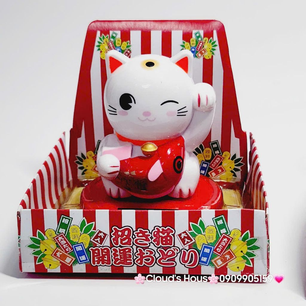 MÈO THẦN TÀI Đeo Yếm Có Chuông - Mèo May Mắn - TẾT