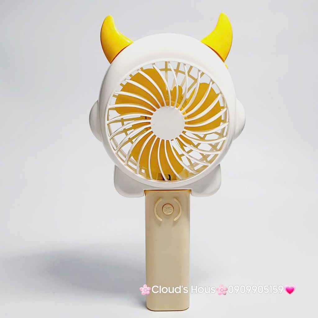 Mini Fan - Quạt Cầm Tay Có Tai Sừng Nhiều màu