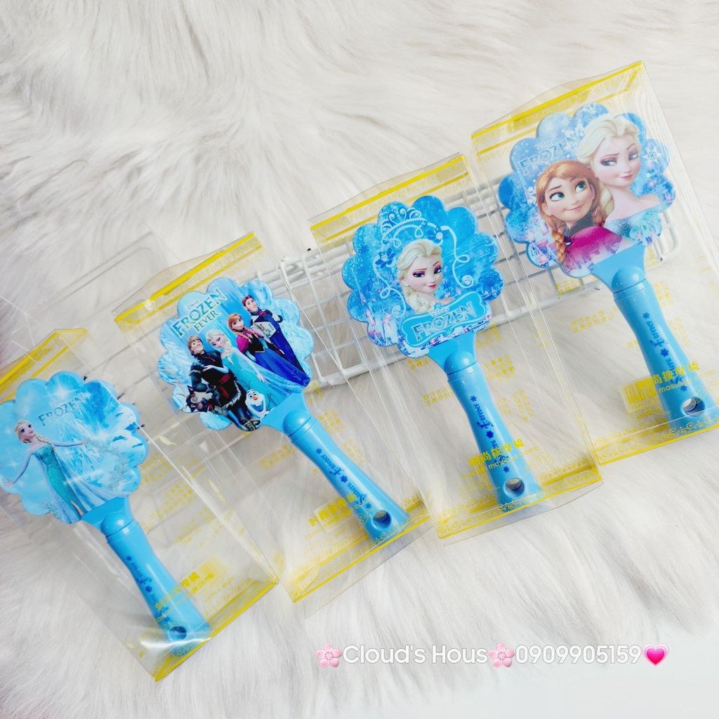 Lược Chải Tóc Đệm Khí Mát Xa Hình Công Chúa Elsa Frozen Tiện Dụng Dành Cho Bé Gái