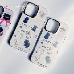 Case Ốp điện thoại iPhone Gấu Mèo Chó Nền Trắng Hologram Music sing a Song iPhone 11/12/13/14/15/Pro/Promax