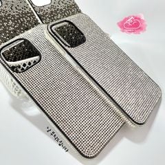 Case Ốp điện thoại iPhone Đính đá Trắng Bling bling sang chảnh iPhone 11/12/13/14/Pro/Promax
