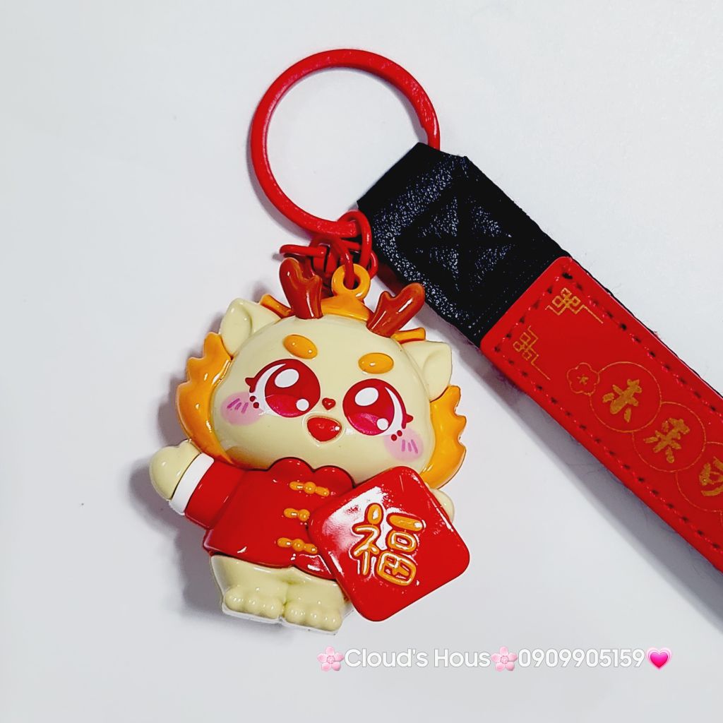 Móc Khóa Rồng Nhỏ Nhựa Bóng TẾT