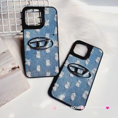 Case Ốp điện thoại iPhone Jeans Diesel Logo chữ D cá tính iPhone 7+/8+/X/Xs/XSMax/11/12/13/14/15/Pro/Promax