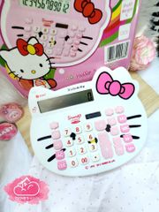 Máy Tính Hello Kitty Trắng Nơ Hồng