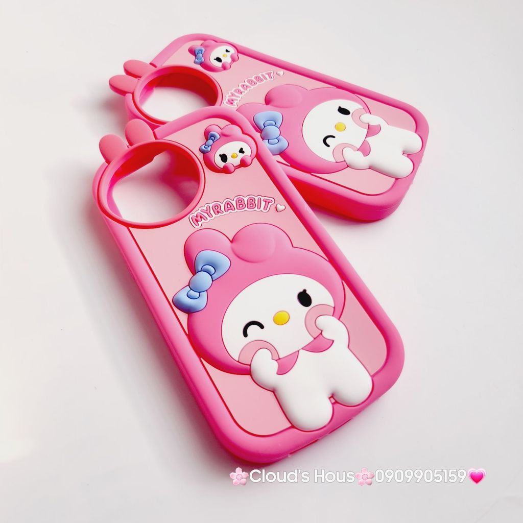 Case Ốp điện thoại iPhone Su dẻo Thỏ Melody My Rabbit iPhone 11/12/13/14/15/Pro/Promax