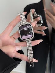 Dây Apple Watch liền đính đá sang chảnh