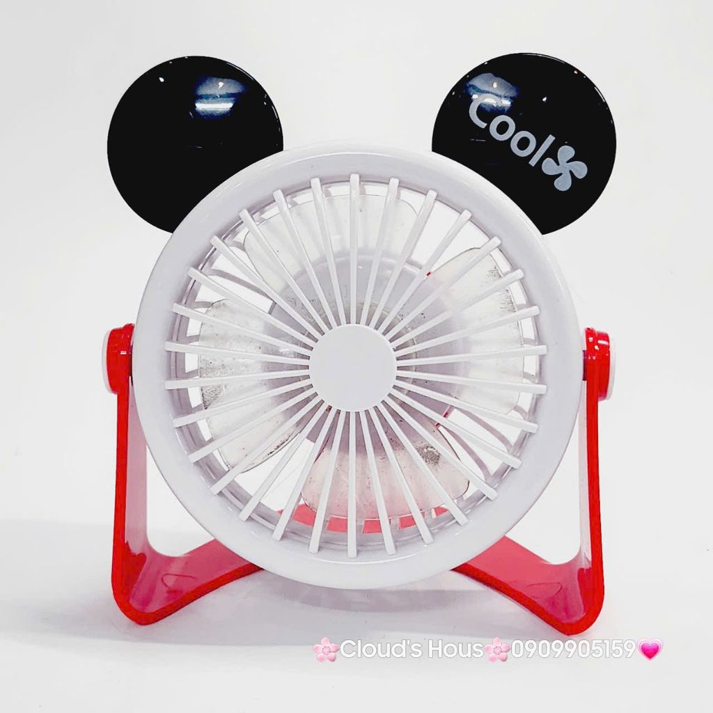 Mini Fan - Quạt Để Bàn Mickey Xoay 180 độ