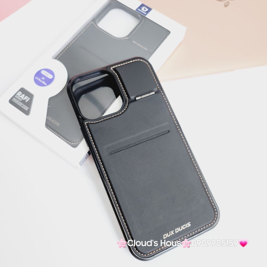 Case Ốp điện thoại iPhone Da Chống dựng Dux Ducis Magsafe iPhone 11/12/13/14/15/Plus/Pro/Promax