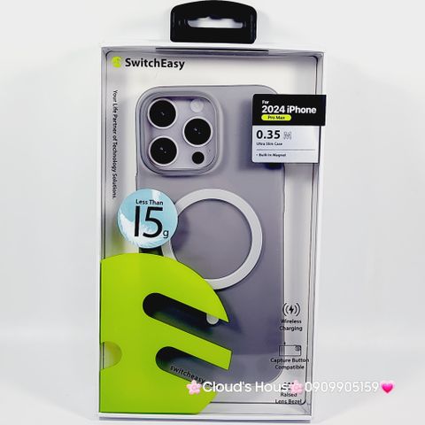 Case Ốp điện thoại iPhone Switcheasy Ultra Slim Nhám Lụa Siêu Mỏng Magsafe 0.35mm 16/Plus/Pro/Promax