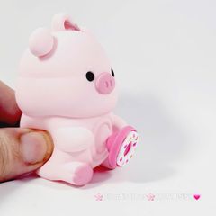 Móc Khóa Động Vật Con Thú Bóp Mắt Lồi Dễ Thương