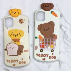 Case Ốp điện thoại iPhone TEDDY DOG Nhám trơn iPhone 7/8/X/Xs/11/12/Plus/Max/Pro/Promax