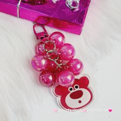Vòng charm đeo airpod hạt bling bling kèm charm kute - chùm nho