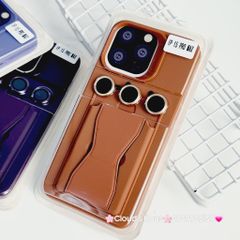 Case Ốp điện thoại iPhone Silicone chống bẩn Da Chống dựng kèm cường lực camera iPhone 13/14/15/Pro/Promax