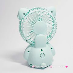 Mini Fan - Quạt Cầm Tay - Để Bàn Hello Kitty Ngồi (nhiều màu)