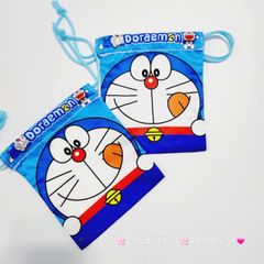 Túi Vải Dây Rút mini Hello Kitty & Doraemon
