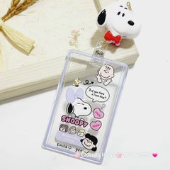 ĐỰNG THẺ ĐEO Trong Hình Kute Kèm Móc Khóa Dây giật ( HÀNG THÁI)