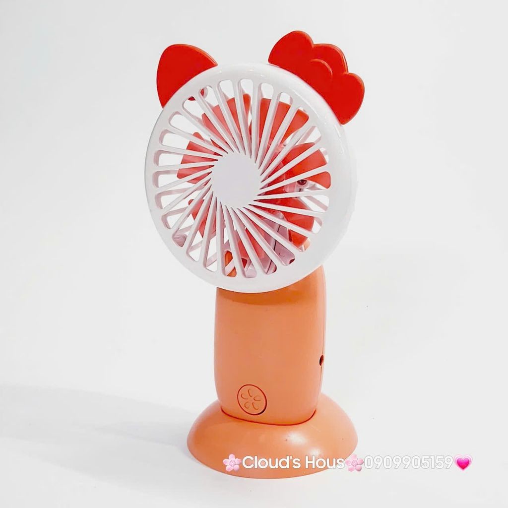 Mini Fan - Quạt Cầm Tay mini mặp tròn Có Đế đỡ