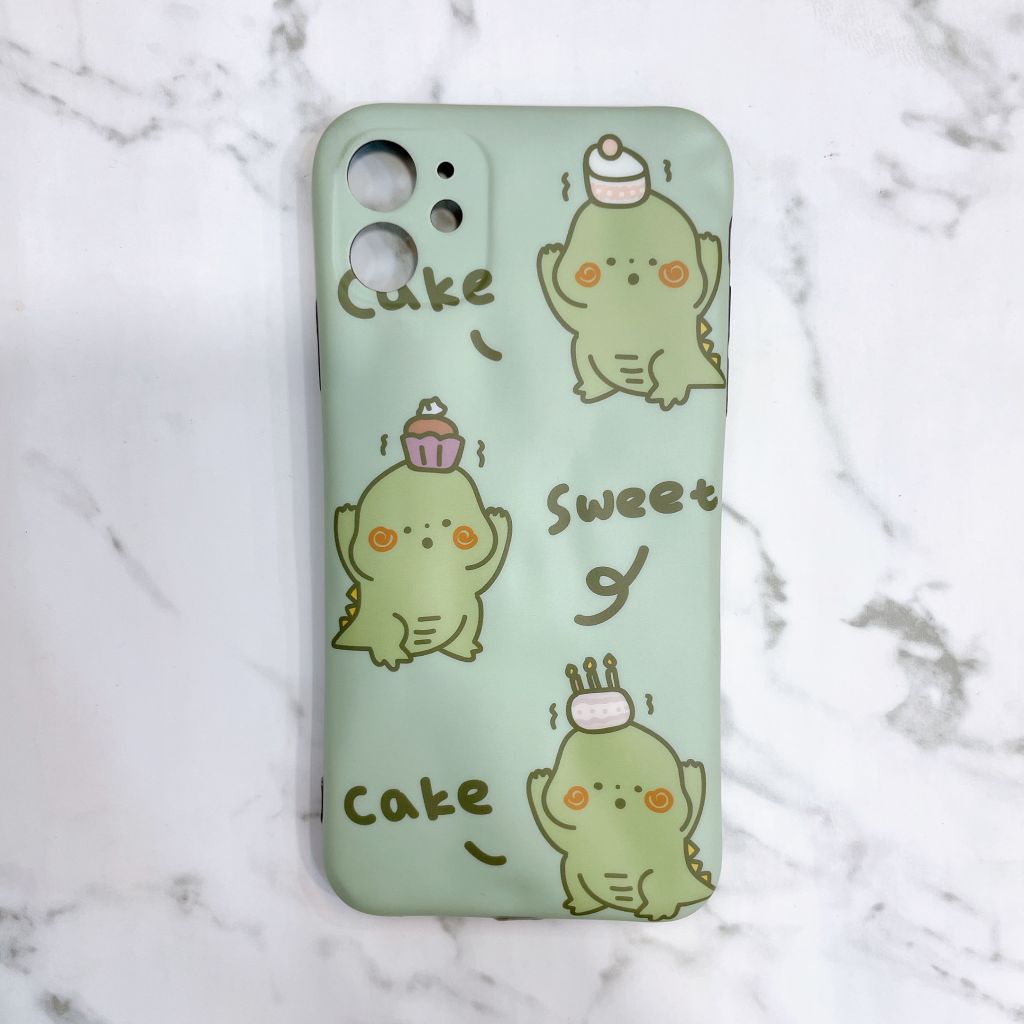 Case Ốp điện thoại iPhone Khủng long Nhám trơn 3D nổi