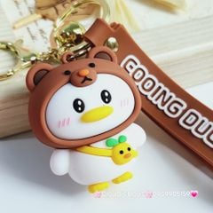 Móc Khoá Bé Gái Cute & Vịt Nâu Cooing Duck