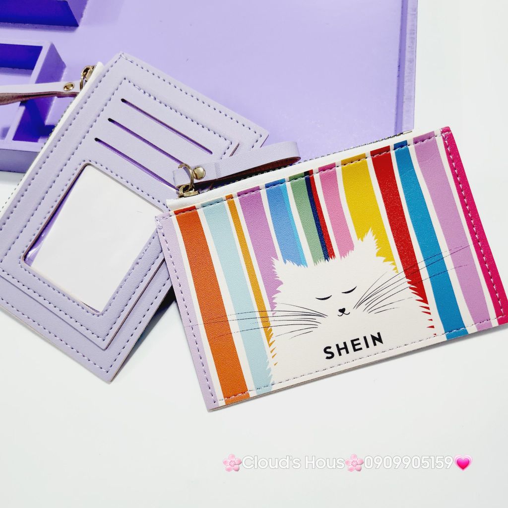 Bóp móc khóa da Shein nhiều mẫu