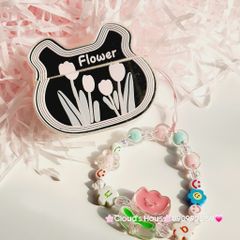 Cover Case Vỏ bảo vệ Airpod Hoa Tulip tráng gương có vòng Airpod 1/2/3/Pro/Pro2