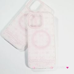 Case Ốp điện thoại iPhone Magsafe Nền Hồng Nơ Hồng Girl's Favorite Bow ZoozooCase iPhone 12/13/14/15/16/Pro/Promax