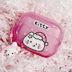 Cover Case Vỏ bảo vệ Airpod Mèo Kitty phao gợn sóng phao gợn sóng Airpod 1/2/3/Pro/Pro2