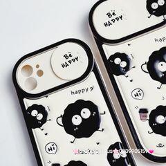 Case Ốp điện thoại iPhone Hòn Than Đen Be Hapy Phao Da iPhone 11/12/13/14/15/Pro/Promax